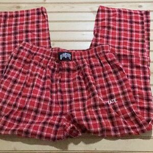 College Concepts Sport Sleepwear Ohio State Red‎ Plaid Flannel PJ Sleep Pant L